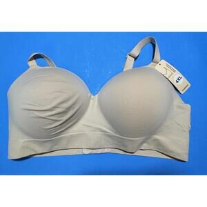 Truekind Supportive Comfort Wireless Shaping Bra Beige Size 4XL NEW